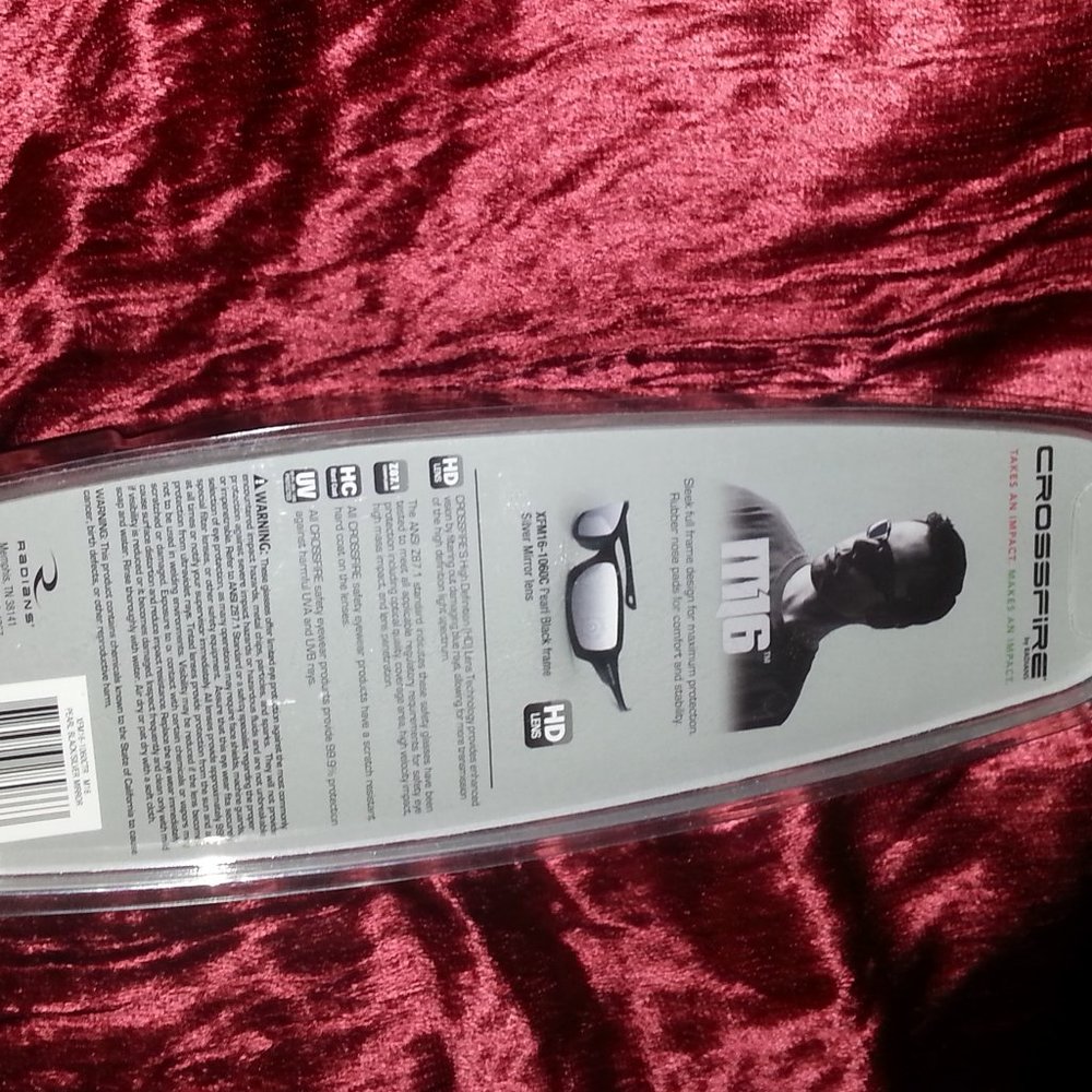 Crossfire Protective Eye Glasses Sliver Miror Lens - Picture 8 of 16